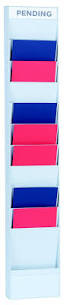 Fast Paper Document Planner Add-On 10 Compartment A4 Grey FPC10A402