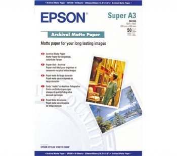 Epson A3 Plus Archival Matte Paper 50 Sheets - C13S041340 C13S041340
