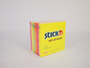 Valuex Stickn Pop-Up Notes 100 Sheets Neon Colours Pack 6 Eh7674 21848
