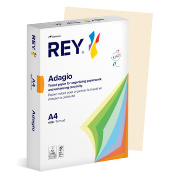 Rey Adagio Paper A4 80Gsm Ivory Ream 500 RYADA080X424