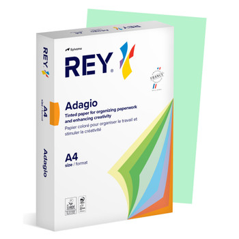 Rey Adagio Paper A4 80Gsm Green Ream 500 RYADA080X432
