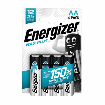Energizer Max Plus Aa Alkaline Batteries Pack 4 E303321800