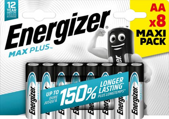 Energizer Max Plus Aa Alkaline Batteries Pack 8 E303322300