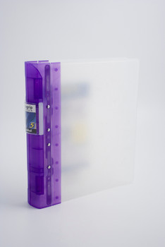 Guildhall GLX Ergogrip Ring Binder Frosted A4 Lilac (Pack of 2) 4544Z