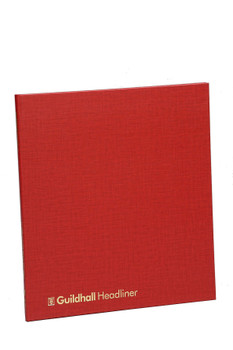 Guildhall Headliner Account Book Casebound 298X273mm 6 Debit 12 Credit 80 Pages 48/6-12Z