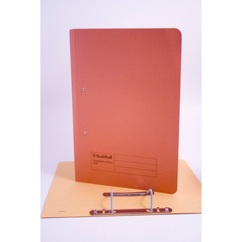 Guildhall Spring Transfer File Manilla Foolscap 315Gsm Orange Pack 50 348-ORGZ