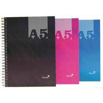 Silvine Luxpad A5 Wirebound Hard Cover Notebook Ruled 140 Pages Assorted Colours THBA5AC