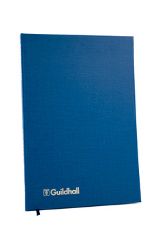 Guildhall Account Book Casebound 298X203mm 16 Cash Column 80 Pages Blue 31/16Z 31/16Z