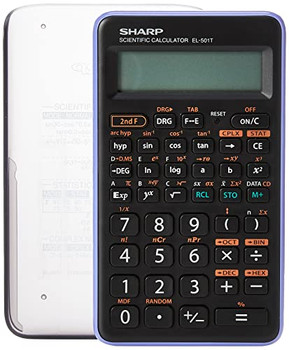 Sharp El501 12 Digit Scientific Calculator Black/Purple SH-EL501TBVL SH-EL501TBVL