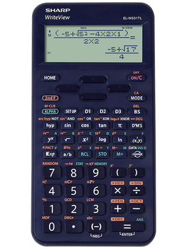 Sharp Elw531t 16 Digit Scientific Calculator Blue SH-ELW531TLBBL SH-ELW531TLBBL