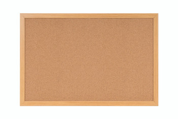 Bi-Office Earth-It Cork Noticeboard Oak Wood Frame 1200X900mm SF152001233