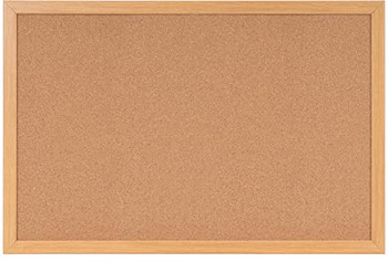 Bi-Office Earth-It Cork Noticeboard Oak Wood Frame 1200X900mm SF152001233
