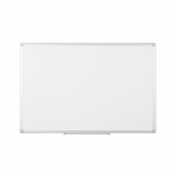 Bi-Office Earth-It Non Magnetic Melamine Whiteboard Aluminium Frame 1800X1200mm MA2700790