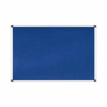 Bi-Office Maya Blue Felt Noticeboard Aluminium Frame 2400X1200mm FA2143170