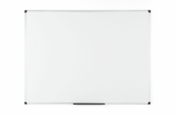 Bi-Office Maya Non Magnetic Melamine Whiteboard Aluminium Frame 1200X900mm MA0512170