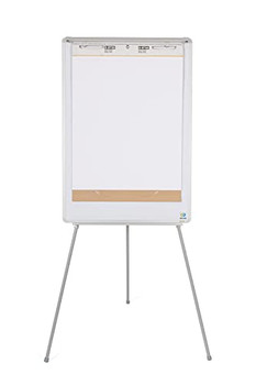 Bi-Office Earth-It Tripod Flipchart Easel Non Magnetic 700X1000mm Grey EA4676995