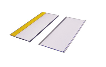 Beaverswood Self-Adhesive Ticket Holders Clear With Card Insert White for Shelvi TS820