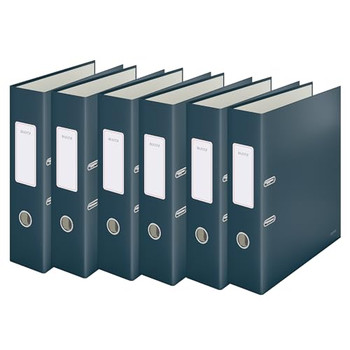 Leitz Lever Arch File 180 Cosy A4 80Mm Velvet Grey Pk6 - 10610089 10610089