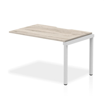 Dynamic Evolve Plus 1200Mm Single Row Extension Kit Grey Oak Top Silver Frame BE BE783