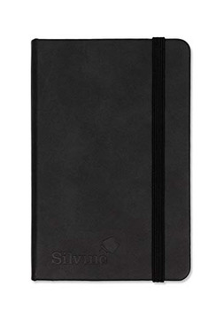 Silvine Executive A6 Casebound Soft Feel Cover Notebook Ruled 160 Pages Black 196BK