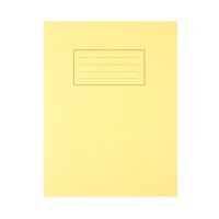 Silvine 9X7 "/229X178mm Exercise Book Ruled Yellow 80 Pages Pack 10 EX103