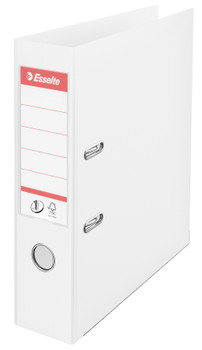Esselte No.1 Lever Arch File Polypropylene A4 75Mm Spine Width White Pack 10 811 811300