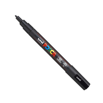 Posca Pc-3M Paint Marker Water Based Fine Line Width 0.9 Mm - 1.3 Mm Black Singl 284711000