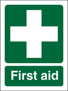 Seco Safe Procedure Safety Sign First Aid Semi Rigid Plastic 150 X 200Mm - SP300 SP300SRP150X200