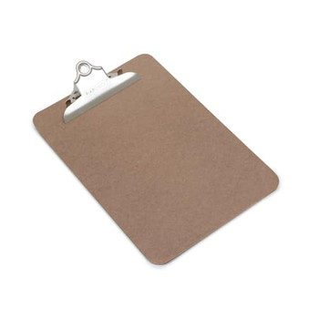 Rapesco Hardboard Clipboard A5 With Metal Clip And Hanging Hole Brown 1402