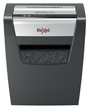 Rexel Momentum X312 Cross Cut Shredder 23 Litre 12 Sheet Black 2104572 2104572