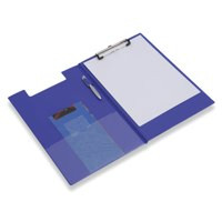 Rapesco Foldover Clipboard A4 Blue VFDCB0L3