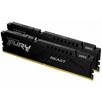 Kingston Fury Beast 32Gb 16Gb X2 Ddr5 6400Mt/S Memory Dimm - Black KF564C32BBEK2-32