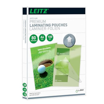 Leitz 74780000 A4 UDT iLAM 80 Micron Pouch 100Pk 74780000
