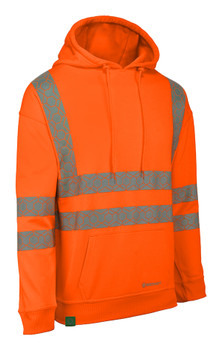 Beeswift Envirowear Recyclable Hi-Vis Hoodie Orange Size 3XL EWCHOR3XL