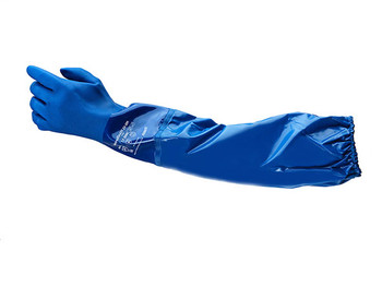Ansell Alphatec 23-201 Pvc Sleeve Glove Blue Size L AN23-201L