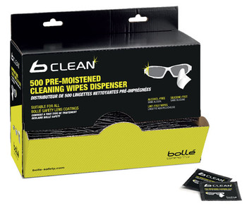 Bolle Safety B500 Lens Cleaning Wipes - 500 Black BOPACW500