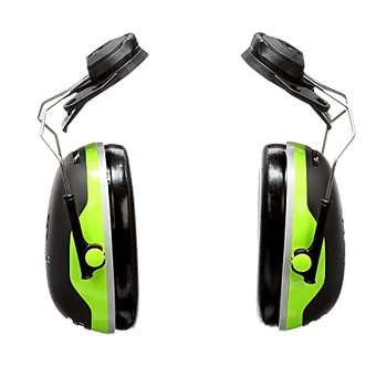 3M Peltor X4 Helmet Attachment Ear Defenders Green X4P3