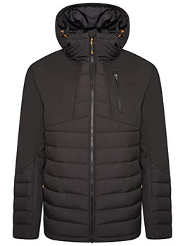 Jcb Workwear Trade Hybrid Padded Jacket Black Size 2XL D-M7-XXL