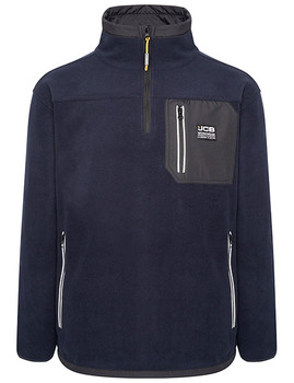 Jcb Workwear Trade Heavyweight 1/4 Zip Tech Fleece Navy Blue Size 3XL DK9T-X3L