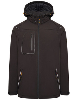 Jcb Workwear Trade Hooded Softshell Jacket Black Size M D-ML-M