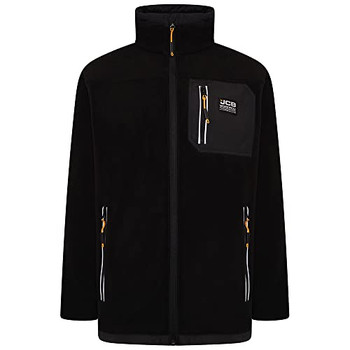 Jcb Workwear Trade Fleece Full Zip Black Size L DY2Q-L