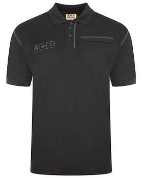 Jcb Workwear Trade Work Short Sleeve Polo Black Size M D+29-M