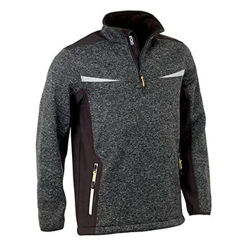 Jcb Workwear Trade Elmhurst Ii Quarter Zip Fleece Grey Size XL D+IE-XL