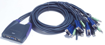 Aten CS64UZ-AT 4 port Cable Integrated USB CS64UZ-AT