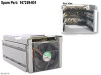 HP 167229-001-RFB 3-Bay Hot-Plug Drive Cage 167229-001-RFB