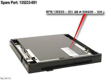 HP 135233-001-RFB 1.44MB. 3.5in floppy disk EM 135233-001-RFB