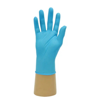 Valuex Nitrile Powder Free Gloves Food Accredited Non-Medical Blue Large Pack 10 GD18 large