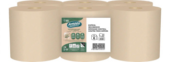 Purely Kind Unbleached Centrefeed Roll 2Ply 124M Pack 6 - PK1213 PK1213