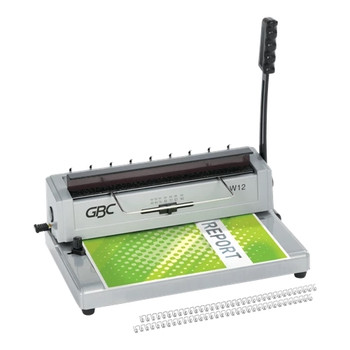 GBC W12 Manual Punch and Wire Binding Machine Capacity 125 A4 Sheets 4410043 4410043