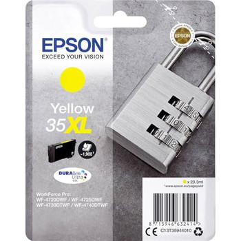 Epson 35Xl Padlock Yellow High Yield Ink Cartridge 20Ml - C13T35944010 C13T35944010